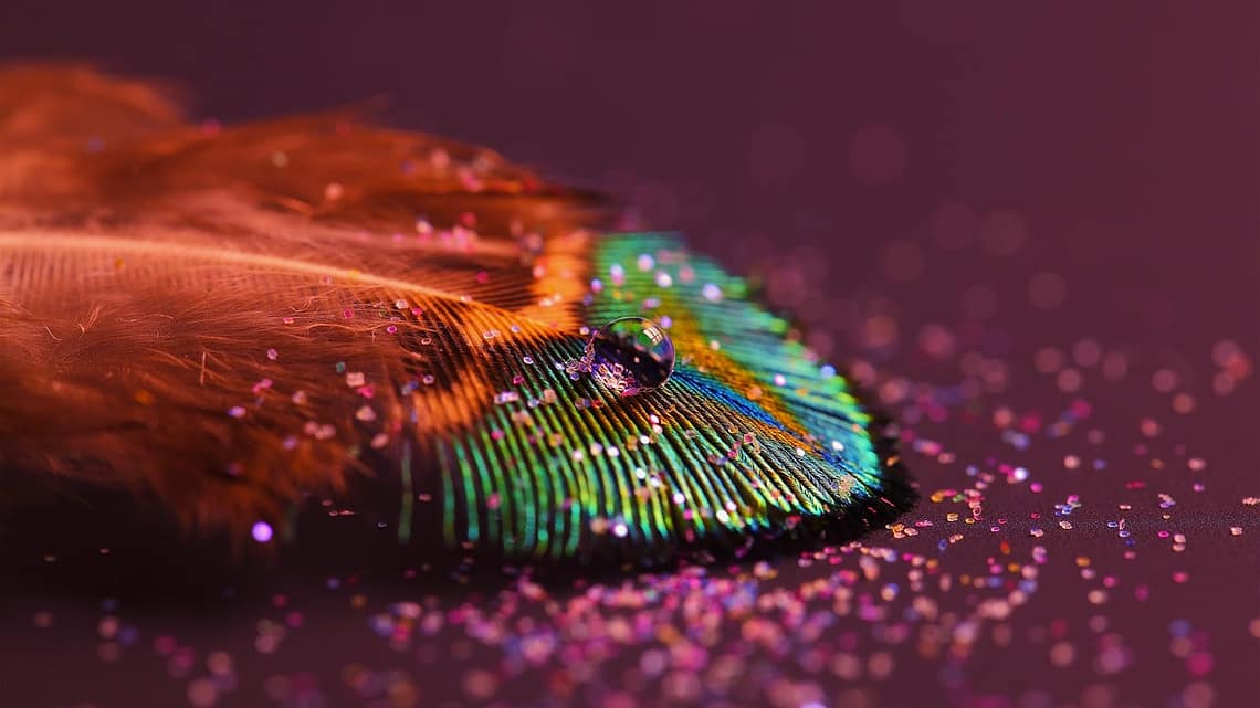 feather, drop, glitter, fire, abstract, green, pattern